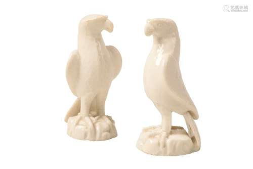 PAIR OF BLANC DE CHINE EAGLES, KANGXI PERIOD