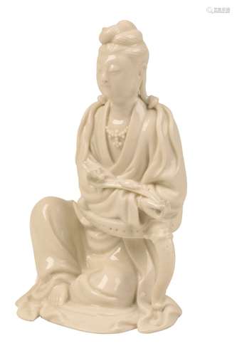 BLANC DE CHINE FIGURE OF GUANYIN, KANGXI PERIOD