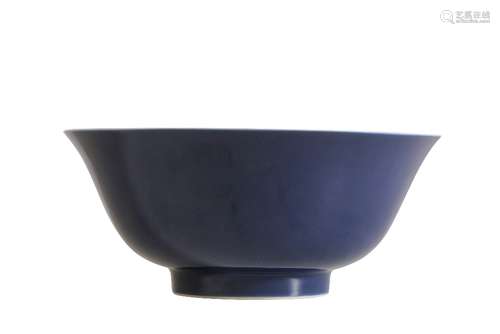 BLUE-GLAZE BOWL, QIANLONG SEAL MARK AND OF THE PERIOD