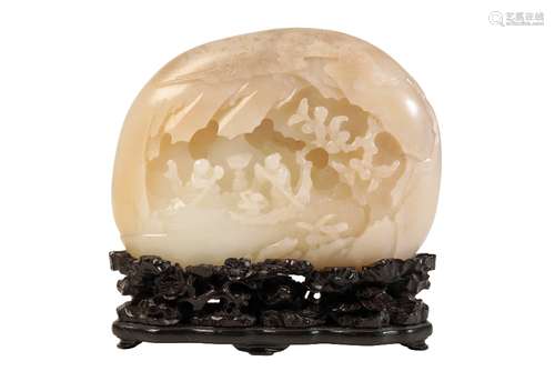 WHITE AND RUSSET JADE MOUNTAIN, QING DYNASTY