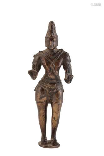 INDIAN BRONZE FIGURE OF SAMBANDAR, CHOLA PERIOD 12TH / 13TH CENTURY