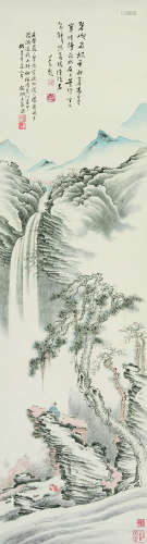 王慕谯（1896～1963）溥心畬 山水 水墨纸本