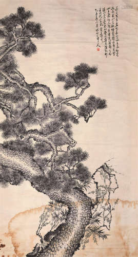 徐世昌（1855～1939） 岁寒三友 水墨纸本