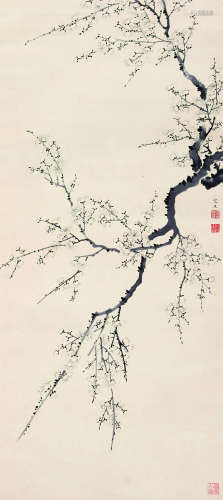 孟广慧（1868～1941） 梅花 水墨纸本
