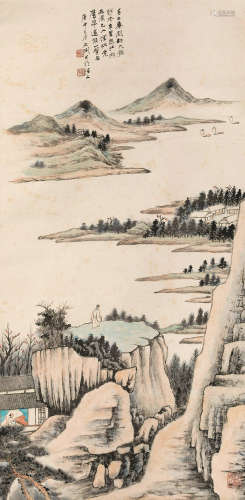 李文渊（1742～1767） 山水立轴 水墨纸本