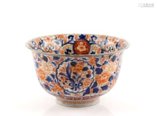 A Koransha Imari bowl, decorated with floral designs, 21 cm diameter; the base with underglaze