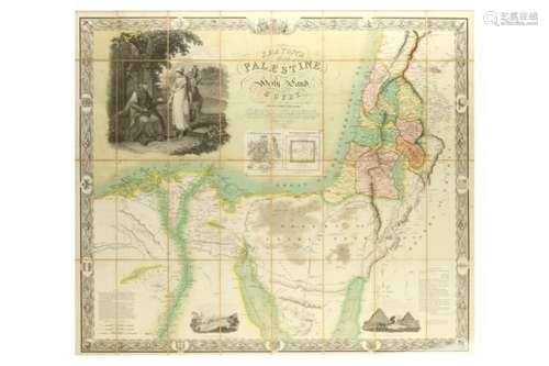 Seaton’s Map of Palestine or the Holy Land with part of Egypt