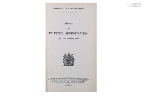 Palestine.- Mandate Reports