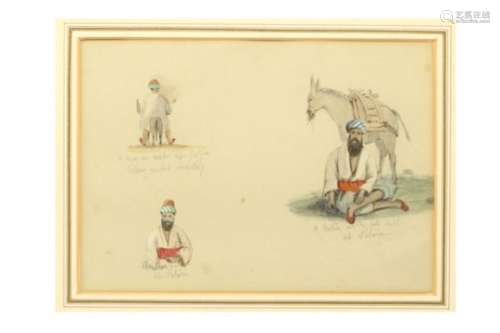 TINTED SKETCHES OF ARABIC MEN