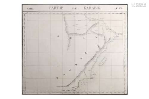 Arabia.- Vandermaelen (Philippe) Partie de l'Arabie