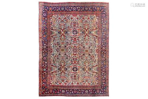 AN ANTIQUE ZIEGLER-MAHAL CARPET, WEST PERSIA