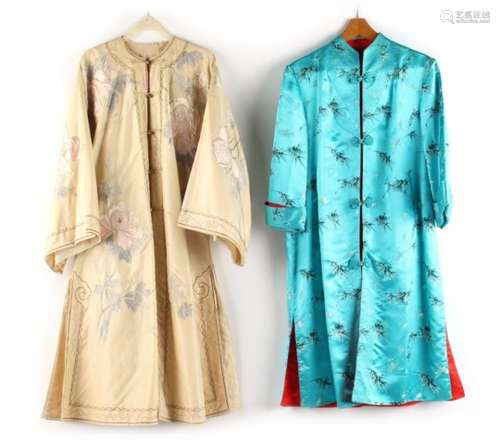 Property of a lady - two lady's silk robes, both 20th century (2).