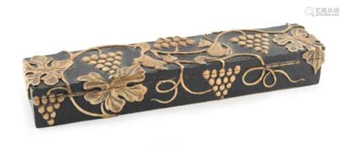 Property of a lady - an unusual late 19th / early 20th century Chinese soapstone rectangular box,