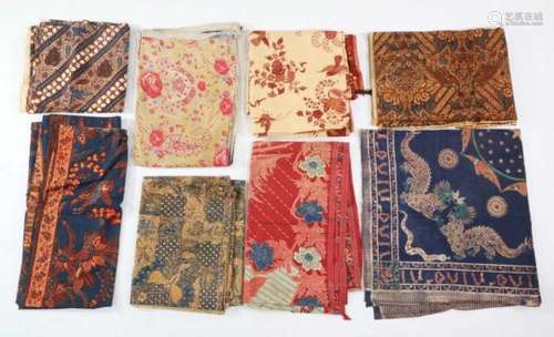 Java, collection of eight Batik clothsvarious; 8100