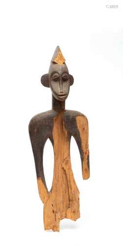 Ivory Coast, Senufo, half figure,possibly from an old deble figure.; h 81,5 cm; from a private