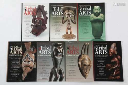 Tribal Arts Magazine, 1995 and 1996 complete set of 7. English and French.; 70