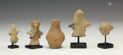 Indus Valei, Pakistan, Mehrgarh, 3000-2400 BC., collection of five various Idols;in different