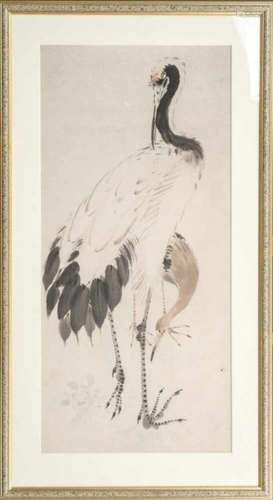 Sumi-e: crane with young, Japan, sumi and colour on paper, not signed, second half 20th century59