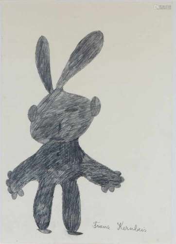 Franz Kernbeis (1935-2019)Dierfiguur; potlood; 60 x 44 cm.; gesign. r.o.; Tom Lenders, Amsterdam;