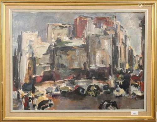 Jaap Gardenier (geb. 1930)Stadsgezicht Parijs; doek; 54 x 73 cm.; gesign. r.o. en verso; Uit de