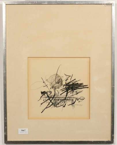 Shlomo Koren (1932-2013)Zonder titel; inkttekening; 24 x 24 cm.; gesign. r.o., 1961; 1100