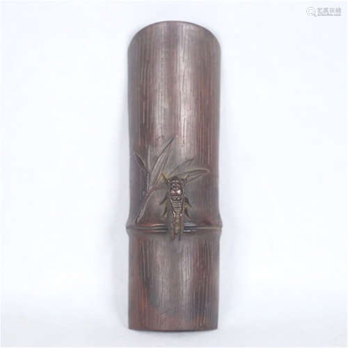 CHINESE BRONZE BAMBOO PAPER WEIGHT