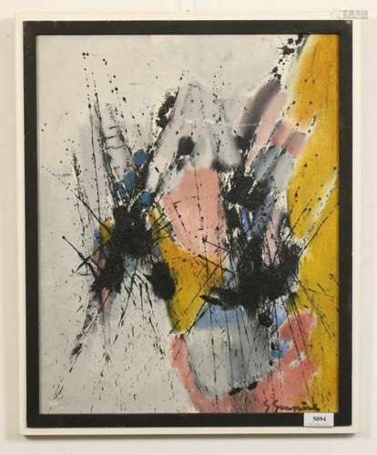 Gérard Grassere (1915-1994)Abstracte compositie; board; 48 x 38 cm.; gesign. r.o.; 1250