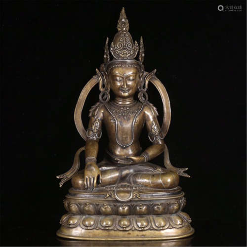 TIBETAN BRONZE SEATED TARA