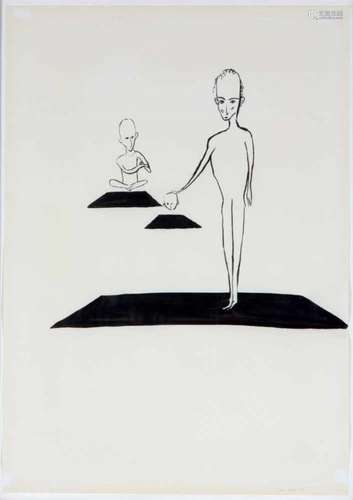 Henk Visch (geb. 1950)Zonder titel; oostindische inkt op papier; 42 x 29 cm.; gesign. r.o., '87;