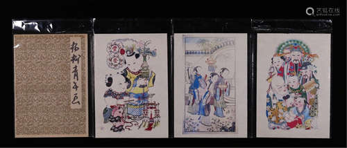 CHINESE ALBUM PAINTING OF FIGURES AND STORY