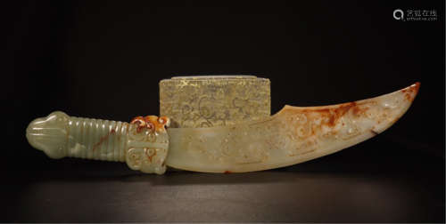 CHINESE ANCIENT JADE KNIFE