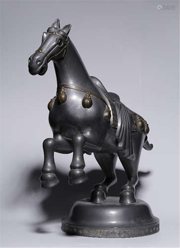 CHINESE TIN HORSE TABLE ITEM