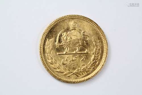 Iran Half Pahlavi Solid Gold Coin, Mohammad Resa Shah era (1945-1979) , 4