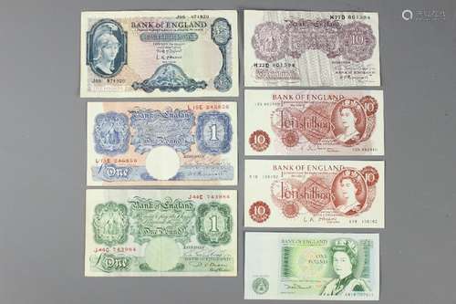 Miscellaneous English Bank Notes, this lot includes a Bank of England £5