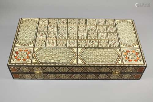 A Syrian Marquetry Backgammon Box