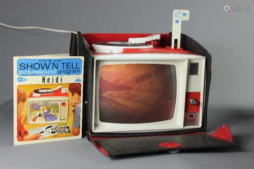 A Vintage Monogram Show 'n Tell Phono Viewer, complete with a generous quantity of Show 'n Tell Library Discs