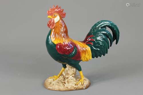 A Beswick Rooster Figurine; the handsome rooster stands approx 25 x 25 cms