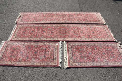 Four 20th Century Woollen Carpets