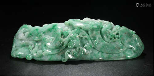 CHINESE JADEITE RUYI TABLE ITEM