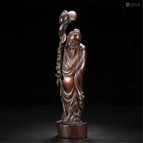 CHINESE HARDWOOD ZITAN STANDING MEN TABLE ITEM