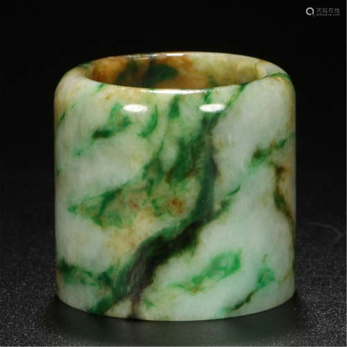 CHINESE JADEITE ARCHER'S RING