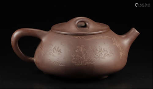 CHINESE YIXING ZISHA CLAY TEA POT