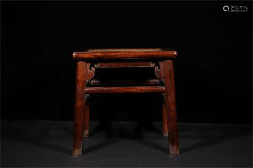 A Chinese Carved Huanghuali Chair