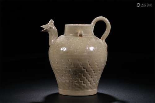 A Chinese Yue-Type Glazed Porcelain Water Pot