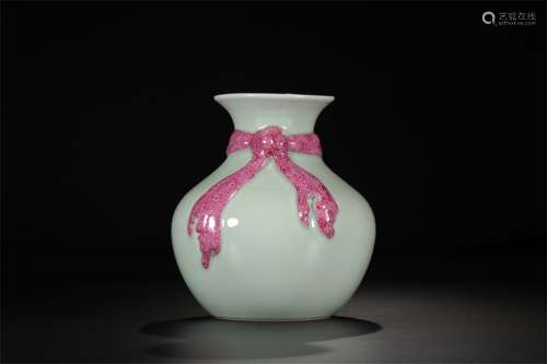 A Chinese Famille-Rose Porcelain Vase