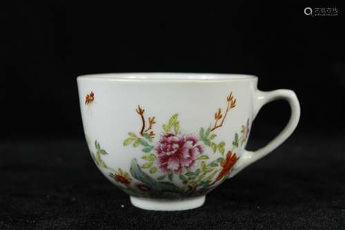 A Chinese Famille-Rose Porcelain Cup