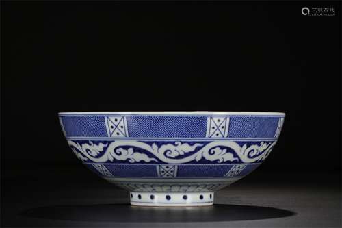 A Chinese Blue and White Porcelain Bowl