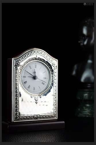 A Italian Silver Clock