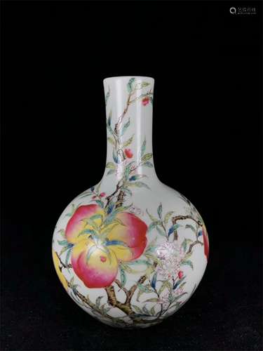 A Chinese Famille-Rose Porcelain Vase