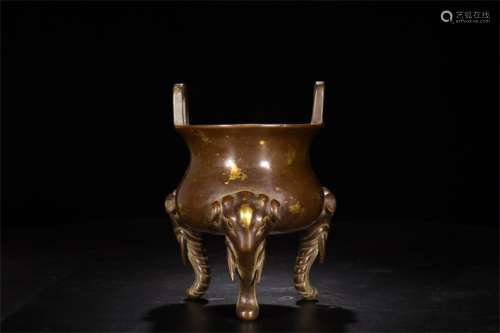 A Chinese Bronze Incense Burner